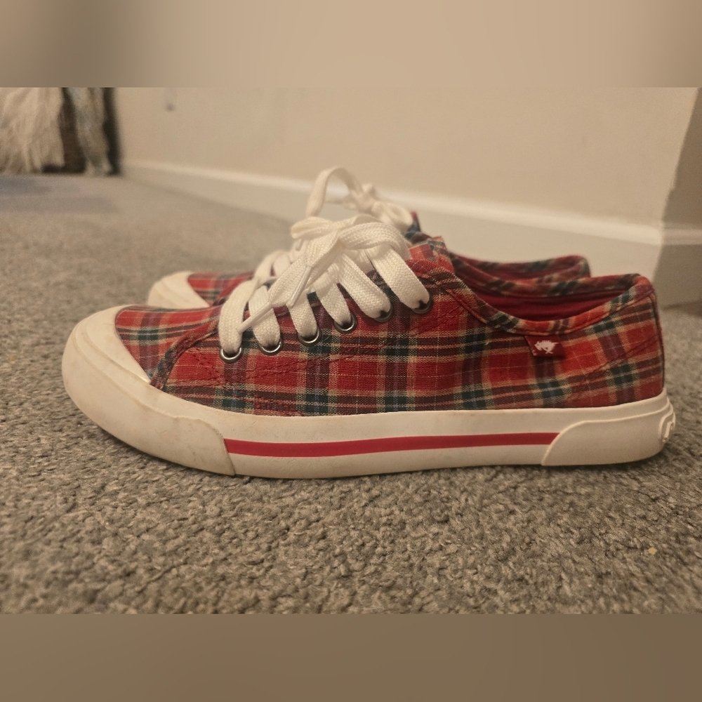 Rocket Dog Plaid Plushfoam Lace Up Sneakers Womens Size 10